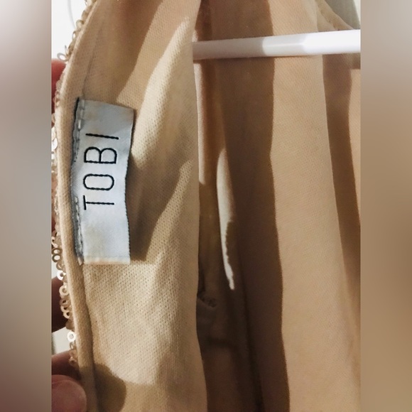 Tobi - Rose Gold Sequin Party Dress, Size S - Picture 4 of 5